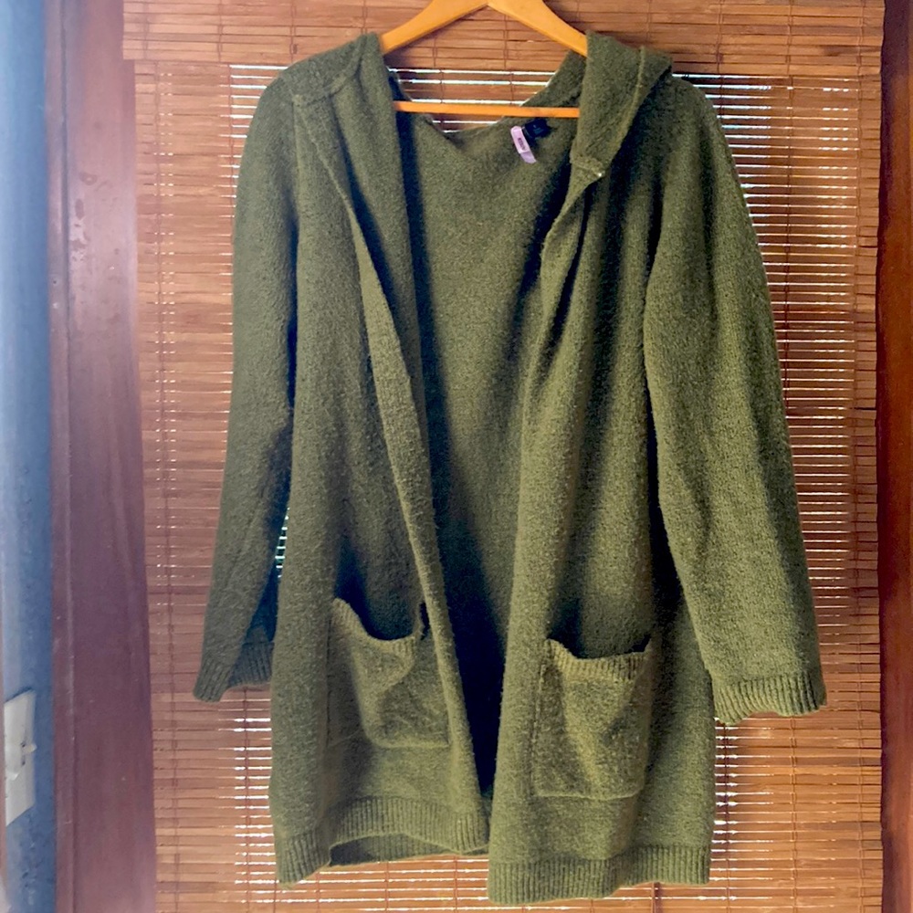 Hooded cardigan